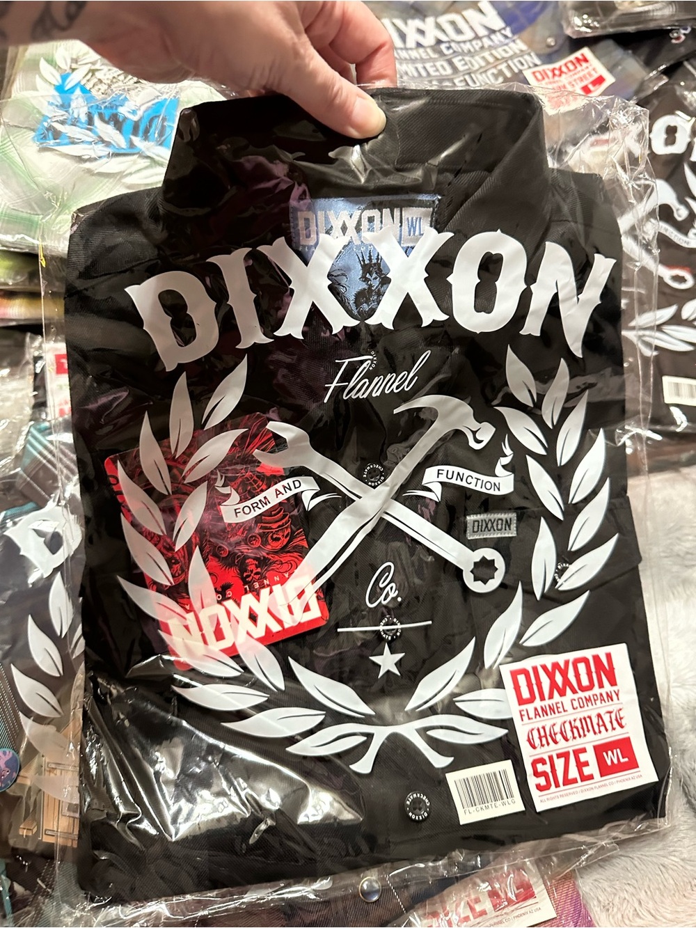 DIXXON Black Long Sleeved Checkmate - Picture 3 of 3